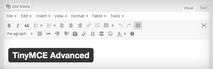 TinyMCE Advanced