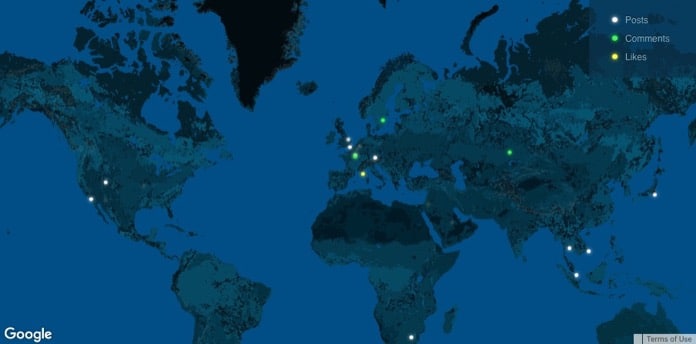 WordPress Worldwide Activity