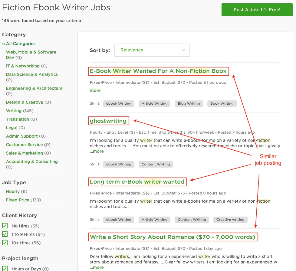 ebook Writer on Upwork